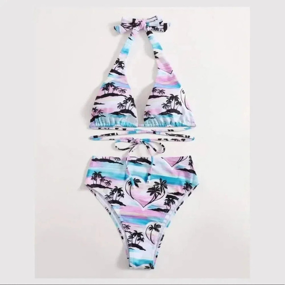 NEW! “Sunset On The Beach” High Waisted Bottoms - Picture 8 of 12